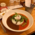 あいがけカレー - 実際訪問したユーザーが直接撮影して投稿した谷町カレーらんらんルーの写真のメニュー情報