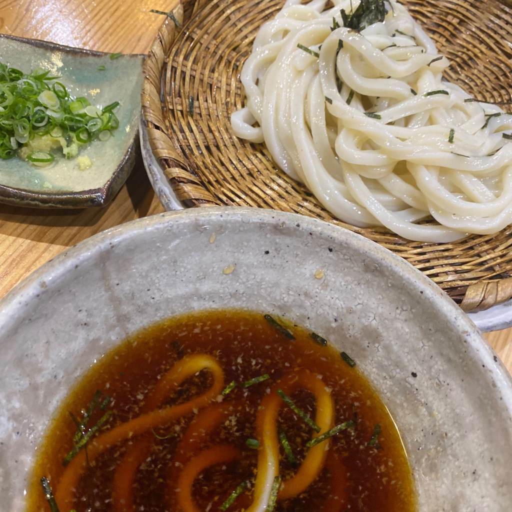 ユーザーが投稿した鶏と焼きねぎの南蛮うどんの写真 - 実際訪問したユーザーが直接撮影して投稿した船戸町焼肉焼肉 花菜の写真