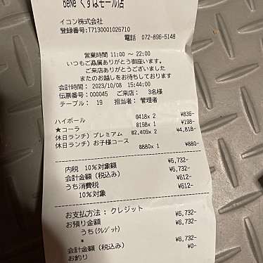 チーズと生はちみつBeNe くずはモール店のundefinedに実際訪問訪問したユーザーunknownさんが新しく投稿した新着口コミの写真