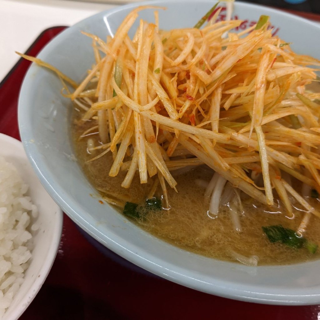 ユーザーが投稿したねぎ味噌ラーメンの写真 - 実際訪問したユーザーが直接撮影して投稿した木下東ラーメン専門店くるまやラーメン 印西木下東店の写真