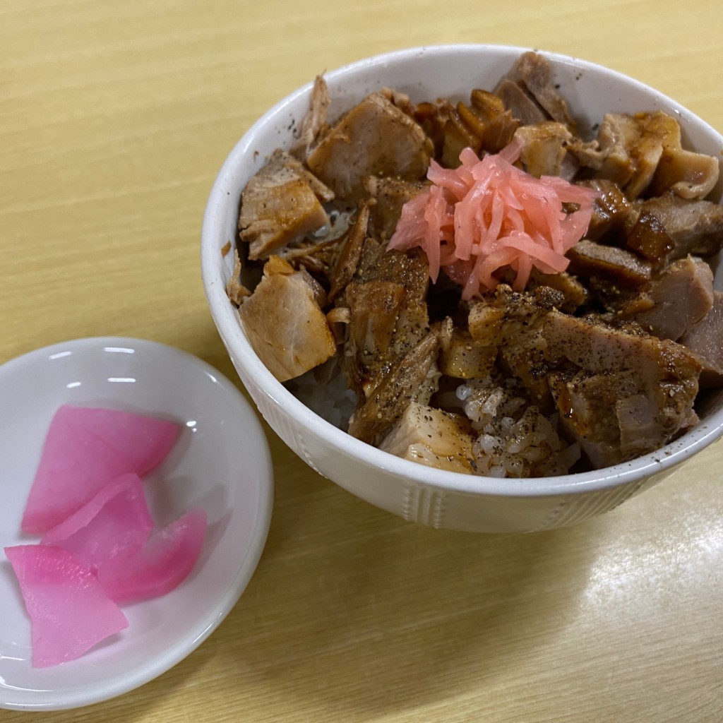 ユーザーが投稿したチャ丼の写真 - 実際訪問したユーザーが直接撮影して投稿した田島町ラーメン専門店麺屋 ようすけの写真