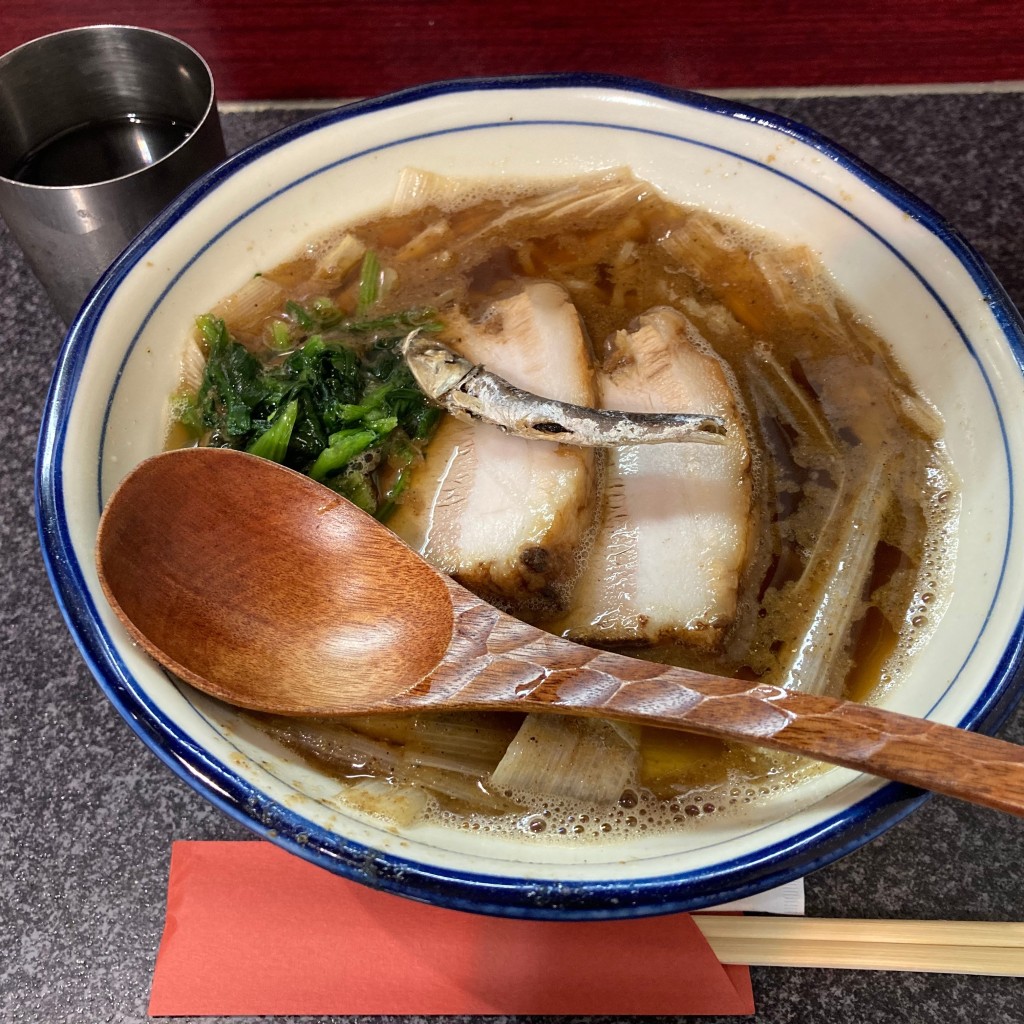 ユーザーが投稿した煮干しラーメンの写真 - 実際訪問したユーザーが直接撮影して投稿した福島ラーメン専門店烈志笑魚油 麺香房 三くの写真