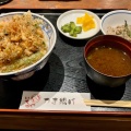 海老かき揚げ丼ランチ - 実際訪問したユーザーが直接撮影して投稿した江森町中天ぷらいちごやの写真のメニュー情報