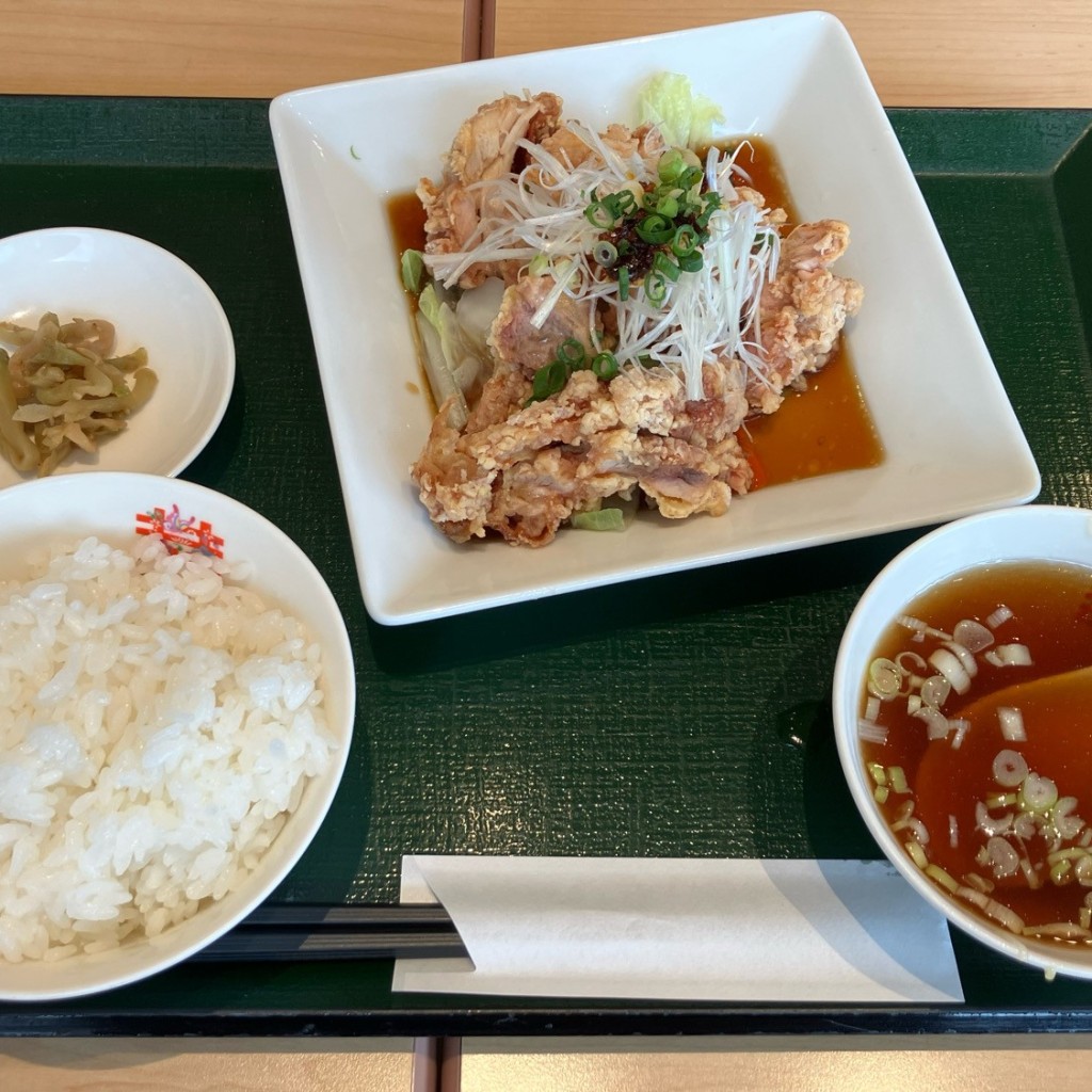 ユーザーが投稿した【定食】 油淋鶏の写真 - 実際訪問したユーザーが直接撮影して投稿した駅前中華料理双喜亭郡山店の写真