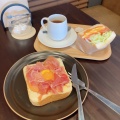 奥久慈たまごと生ハムチーズ - 実際訪問したユーザーが直接撮影して投稿した元吉田町カフェABIKACOFFEEの写真のメニュー情報