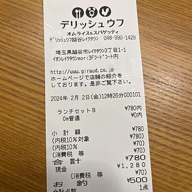 デリッシュ・ウフ 越谷レイクタウン店のundefinedに実際訪問訪問したユーザーunknownさんが新しく投稿した新着口コミの写真