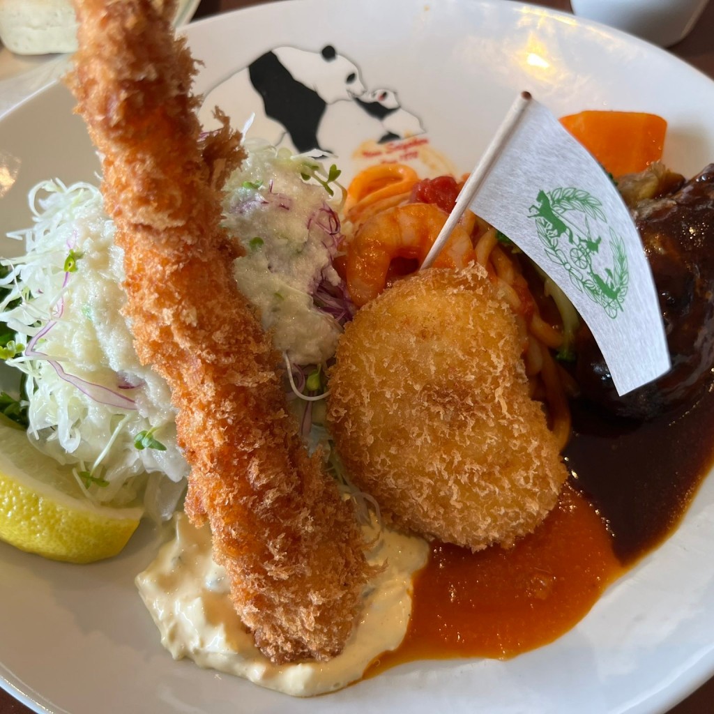 ユーザーが投稿したパンダプレートの写真 - 実際訪問したユーザーが直接撮影して投稿した上野公園洋食上野精養軒本店 レストランの写真