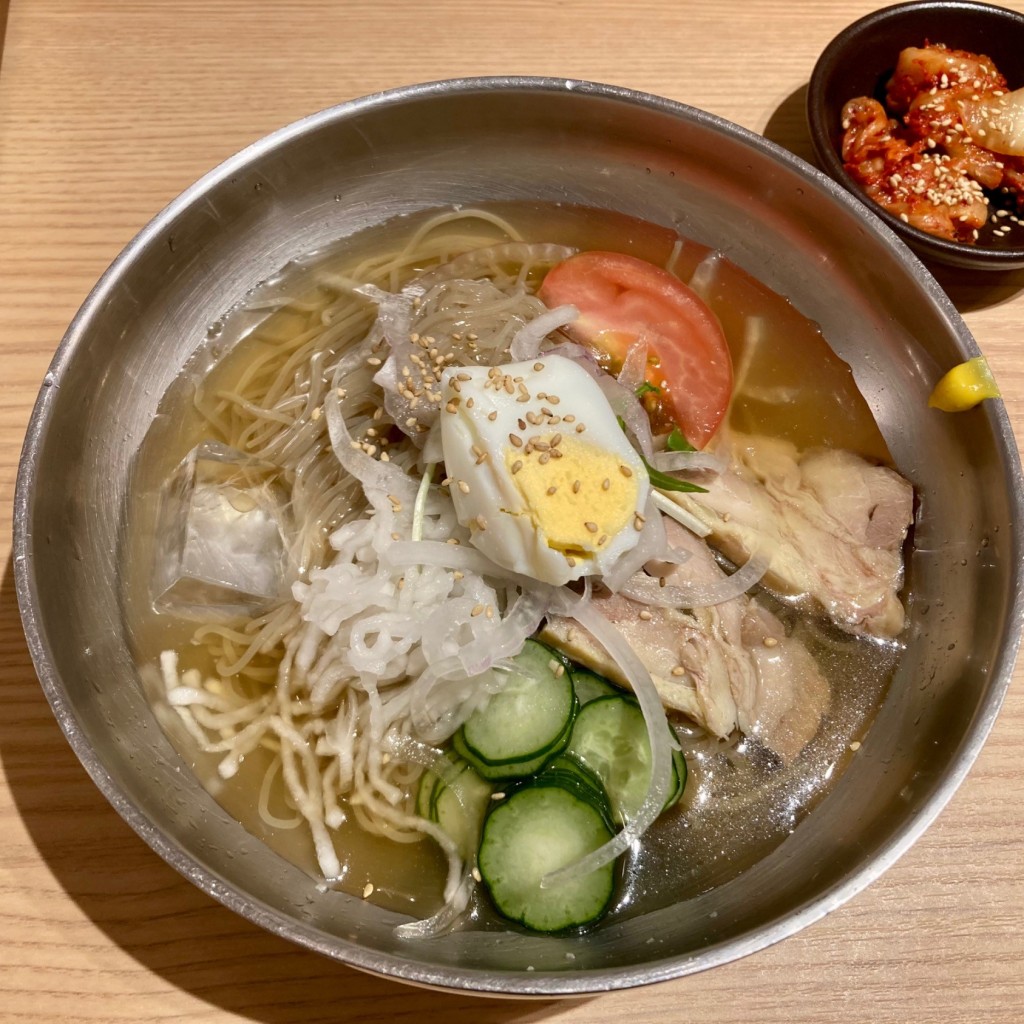 ユーザーが投稿した冷麺の写真 - 実際訪問したユーザーが直接撮影して投稿した西新宿韓国料理韓美膳 ルミネ新宿LUMINE1の写真