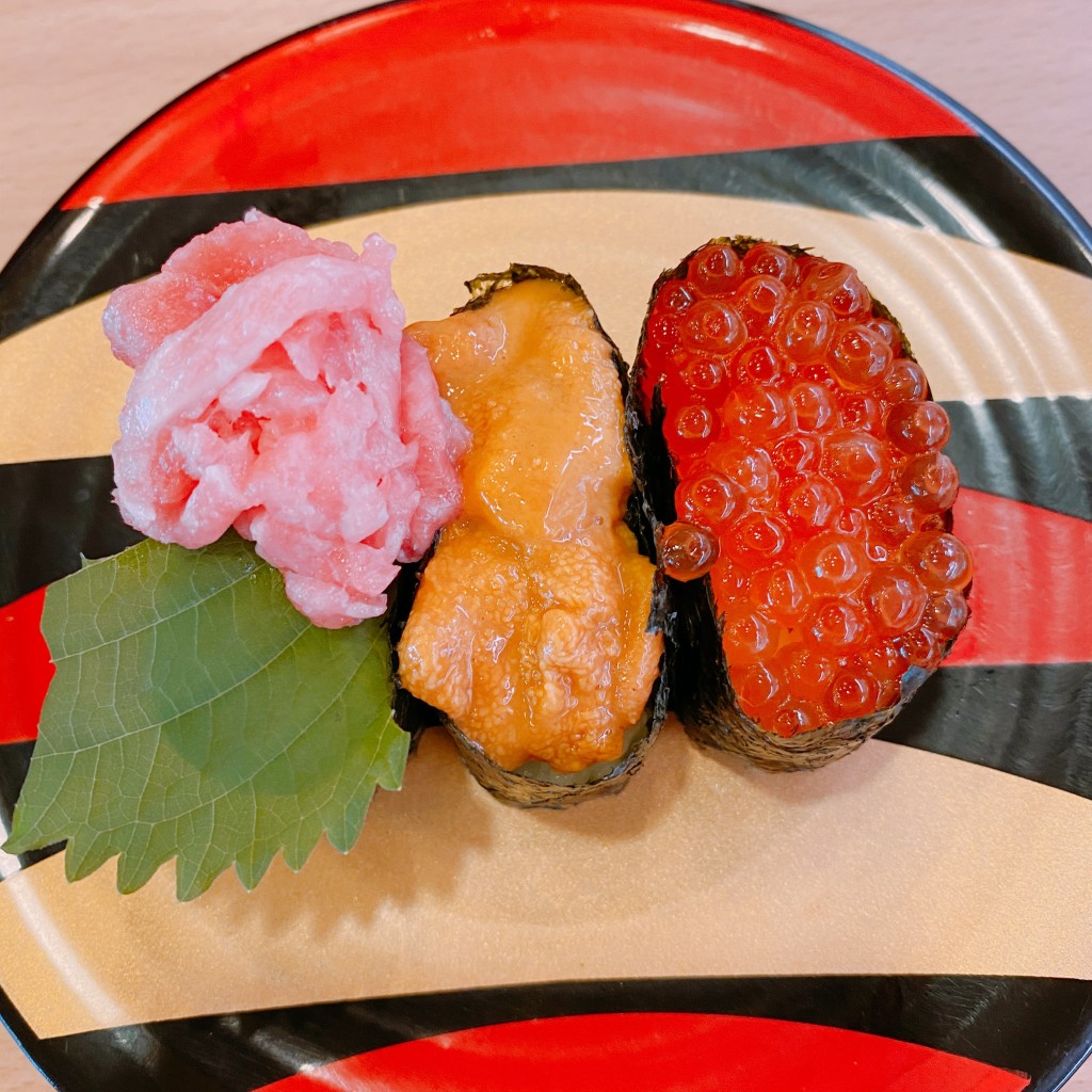 ユーザーが投稿した330円寿司皿の写真 - 実際訪問したユーザーが直接撮影して投稿した八幡中山町回転寿司かっぱ寿司 長浜店の写真
