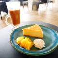 キビ砂糖のベイクドチーズケーキ - 実際訪問したユーザーが直接撮影して投稿した小浜カフェ海カフェ & 星空カフェの写真のメニュー情報