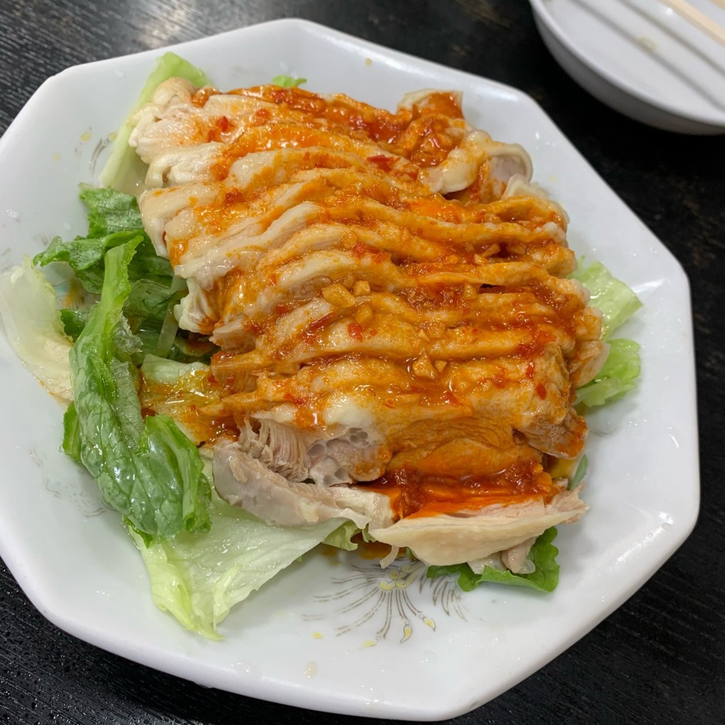 ユーザーが投稿した鶏肉の辛味ソースの写真 - 実際訪問したユーザーが直接撮影して投稿した東平賀中華料理中華料理 福源樓の写真