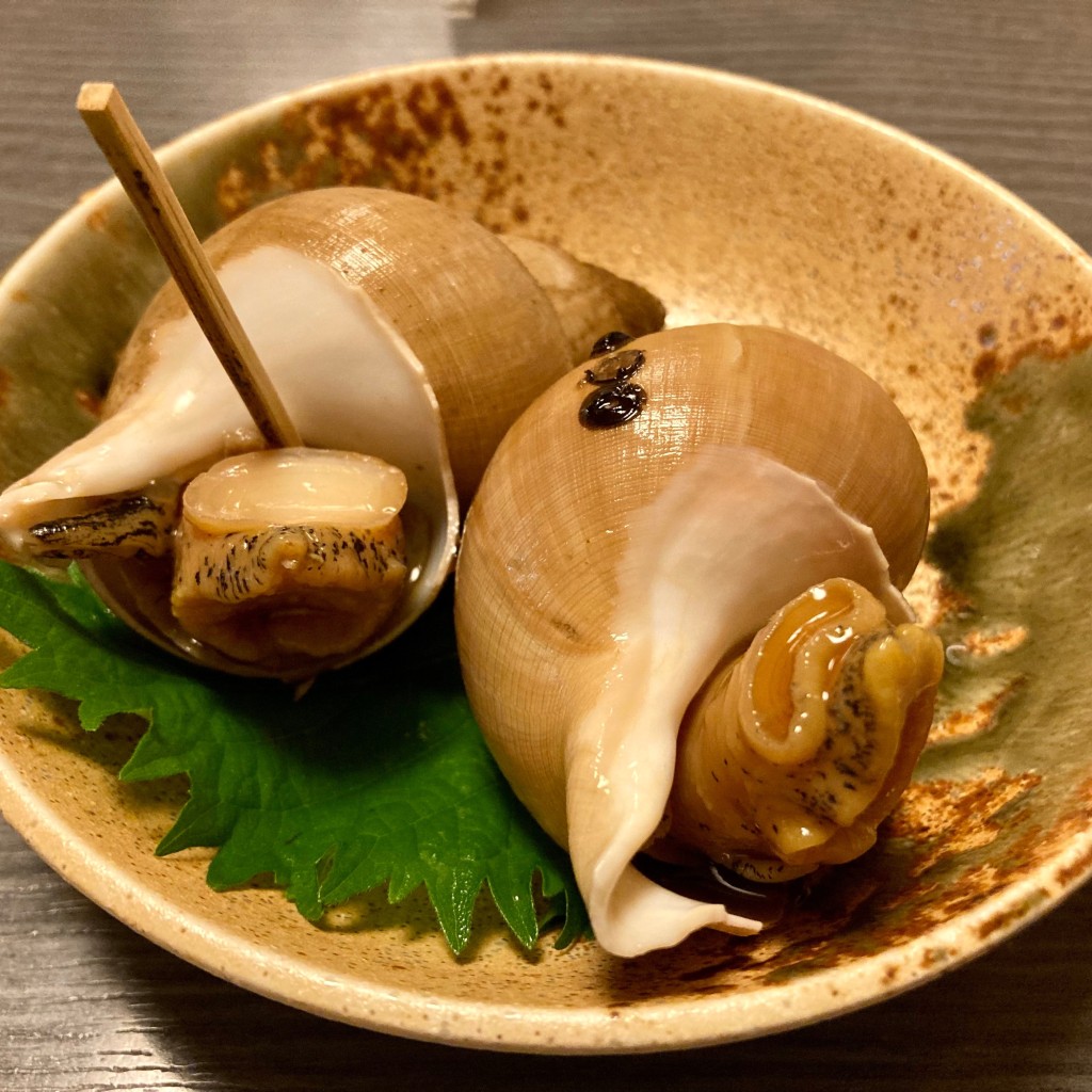 ユーザーが投稿したバイ貝の煮付けの写真 - 実際訪問したユーザーが直接撮影して投稿した岩瀬松原町魚介 / 海鮮料理天よしの写真