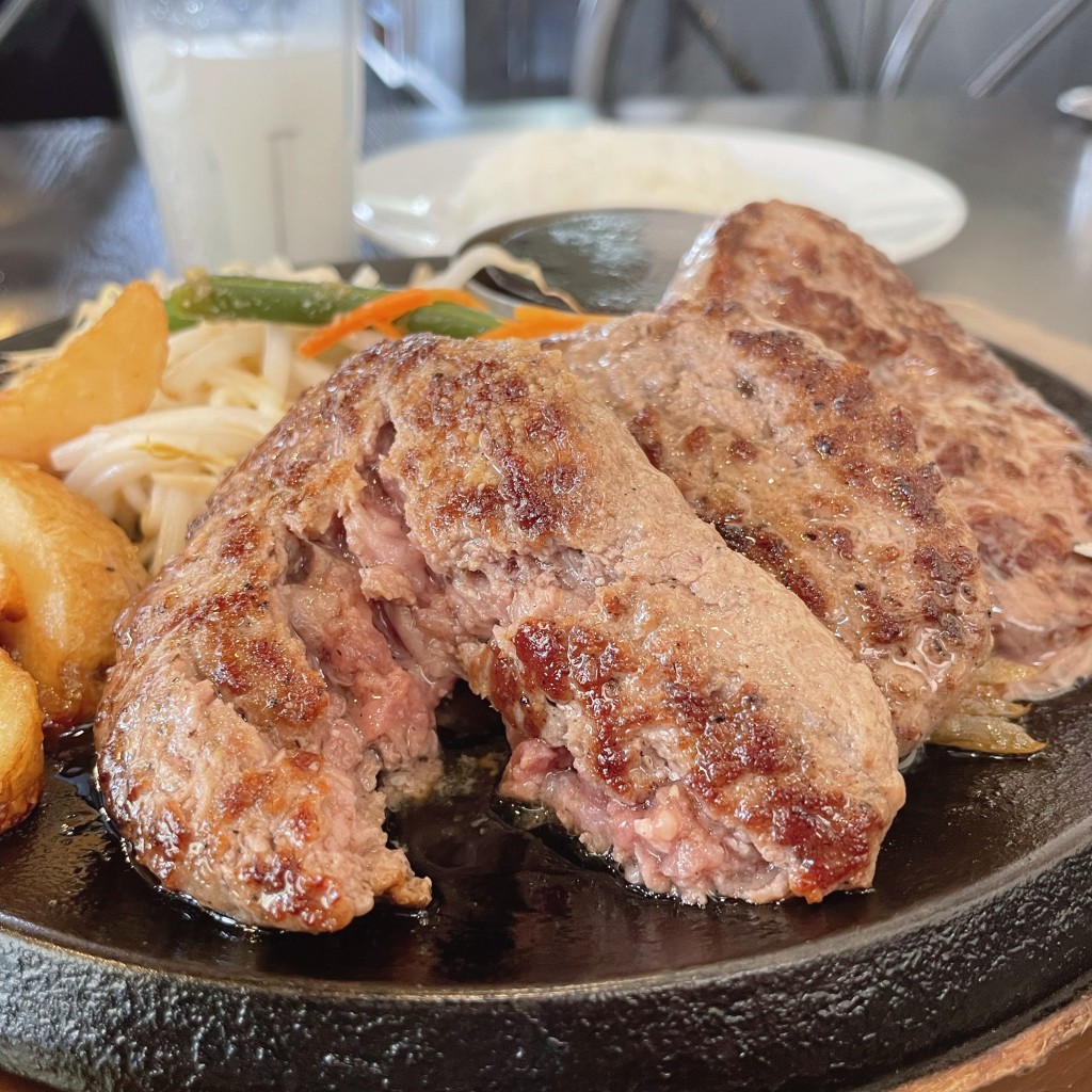 ユーザーが投稿したはせ川ハンバーグの写真 - 実際訪問したユーザーが直接撮影して投稿した大福町ステーキ肉のはせ川 岐阜大福店の写真