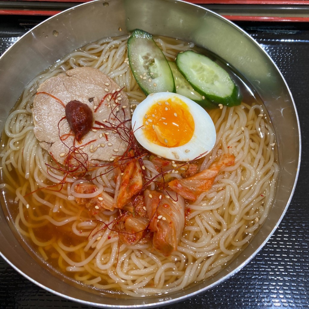 ユーザーが投稿した冷麺の写真 - 実際訪問したユーザーが直接撮影して投稿した宇品東韓国料理石焼きキッチン 広島宇品イオンFS店の写真