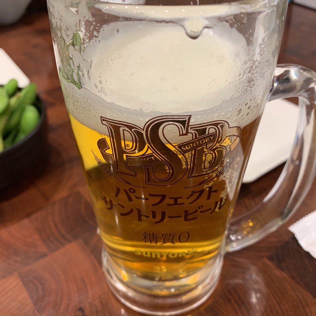 ユーザーが投稿したメガビームハイボールの写真 - 実際訪問したユーザーが直接撮影して投稿した梅田ホルモン大衆焼肉ホルモン よっとこ 梅田店の写真