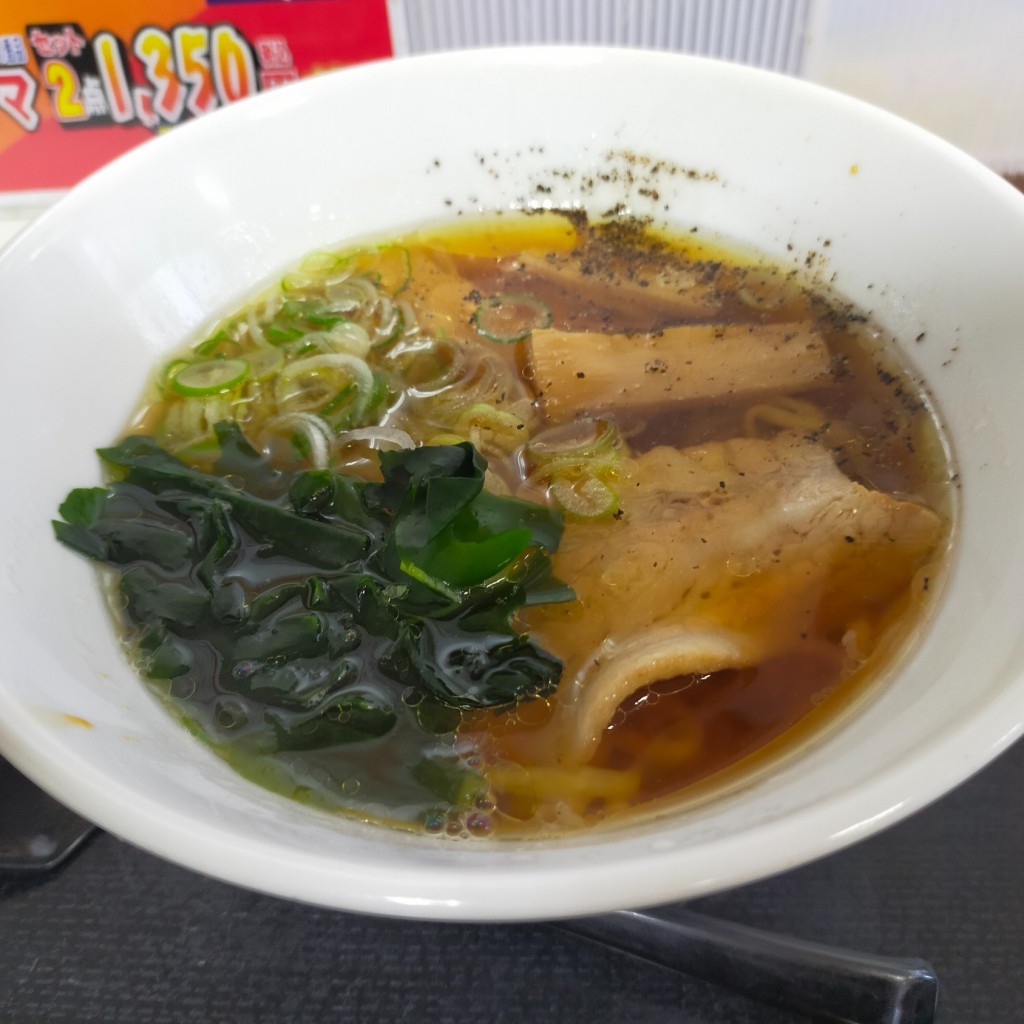 ユーザーが投稿した醤油ラーメンの写真 - 実際訪問したユーザーが直接撮影して投稿した用土フードコート寄居パーキングエリア(下り)・スナックコーナーの写真