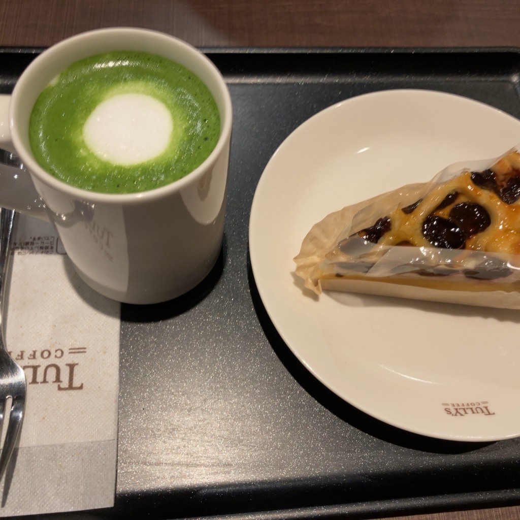ユーザーが投稿したダークチェリーチーズクリームパイの写真 - 実際訪問したユーザーが直接撮影して投稿した東福原カフェタリーズコーヒー 東福原店の写真