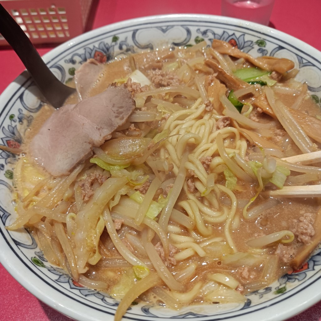 ユーザーが投稿した味噌ラーメンの写真 - 実際訪問したユーザーが直接撮影して投稿した鹿島町中華料理来々軒の写真