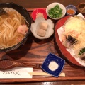 天ぷらうどん - 実際訪問したユーザーが直接撮影して投稿した富永町うどんこんちきちんの写真のメニュー情報