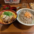 ざるそばかつ丼 - 実際訪問したユーザーが直接撮影して投稿した川合そば鐘庵 静岡川合店の写真のメニュー情報