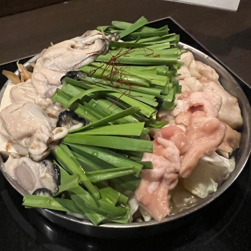 ユーザーが投稿した牡蠣もつ鍋の写真 - 実際訪問したユーザーが直接撮影して投稿した道玄坂もつ鍋黄金屋 渋谷店の写真