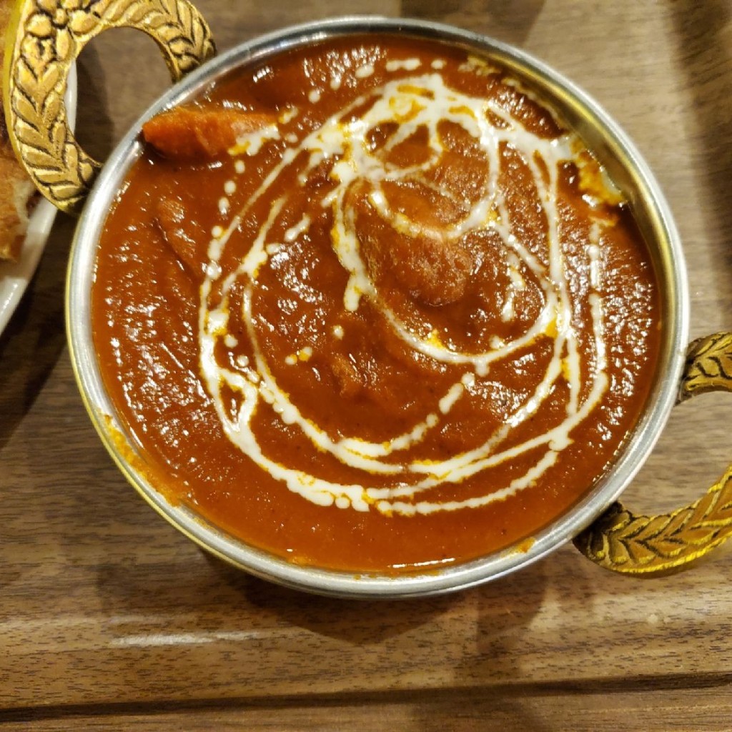 ユーザーが投稿したチーズナンカレーセットの写真 - 実際訪問したユーザーが直接撮影して投稿した松戸インド料理インド&ネパールキッチン アミカの写真