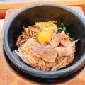 カルビビビンパ - 実際訪問したユーザーが直接撮影して投稿した富士見韓国料理石焼ビビンパ 若葉ウォーク店の写真のメニュー情報