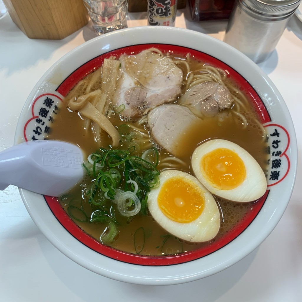 ちちひろしさんが投稿した本町ラーメン専門店のお店すわき後楽中華そば 岡山高島屋店/スワキコウラクチュウカソバ オカヤマタカジマヤテンの写真