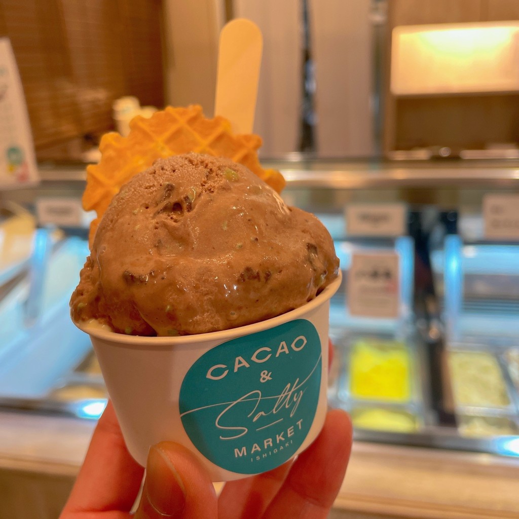 ユーザーが投稿したGelato(D)の写真 - 実際訪問したユーザーが直接撮影して投稿した大川チョコレートCACAO&Salty MARKET 石垣の写真