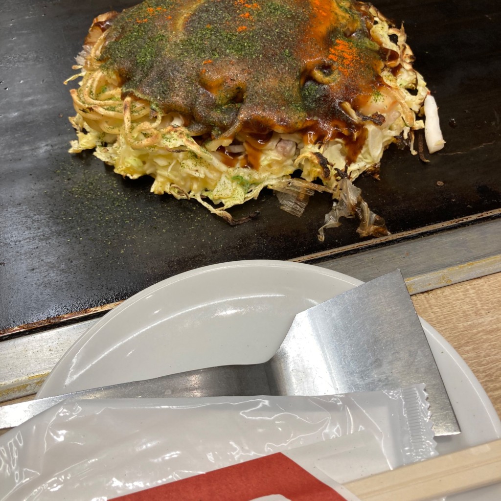 ユーザーが投稿した風月焼きモダンの写真 - 実際訪問したユーザーが直接撮影して投稿した西大寺東町お好み焼き鶴橋風月 西大寺店の写真