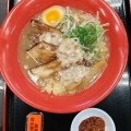 豚骨細麺 - 実際訪問したユーザーが直接撮影して投稿した本郷ラーメン / つけ麺黒木製麺 釈迦力 雄 柏原店の写真のメニュー情報