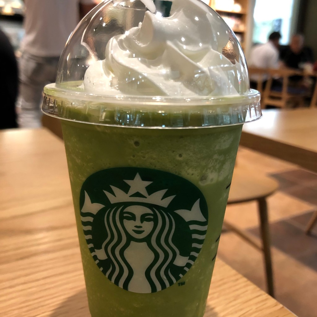 ユーザーが投稿した抹茶クリームフラペチーノの写真 - 実際訪問したユーザーが直接撮影して投稿した新西方カフェスターバックスコーヒー イオンモール桑名店の写真