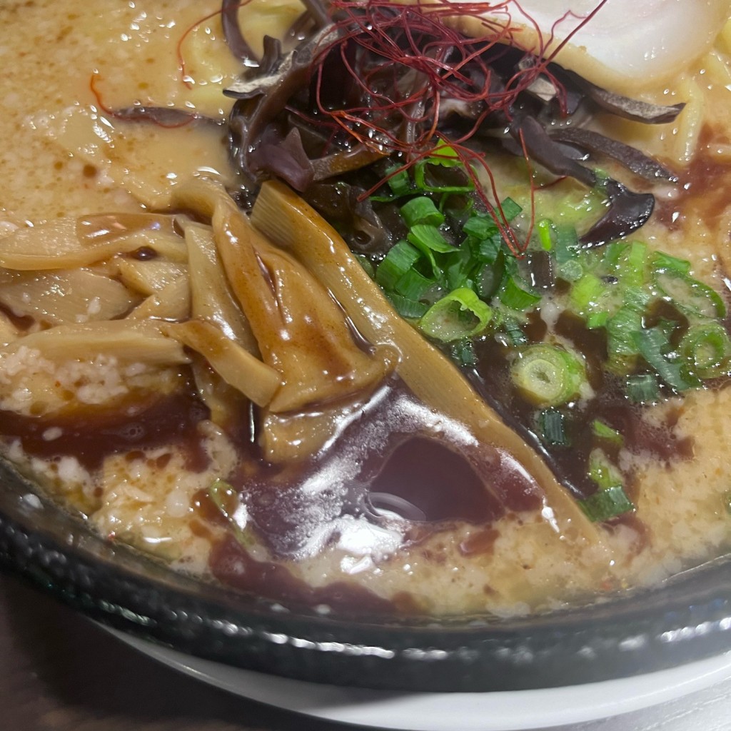 ユーザーが投稿した辛みそとんこつラーメの写真 - 実際訪問したユーザーが直接撮影して投稿した久屋原町ラーメン専門店おおぎやラーメン 沼田インター店の写真