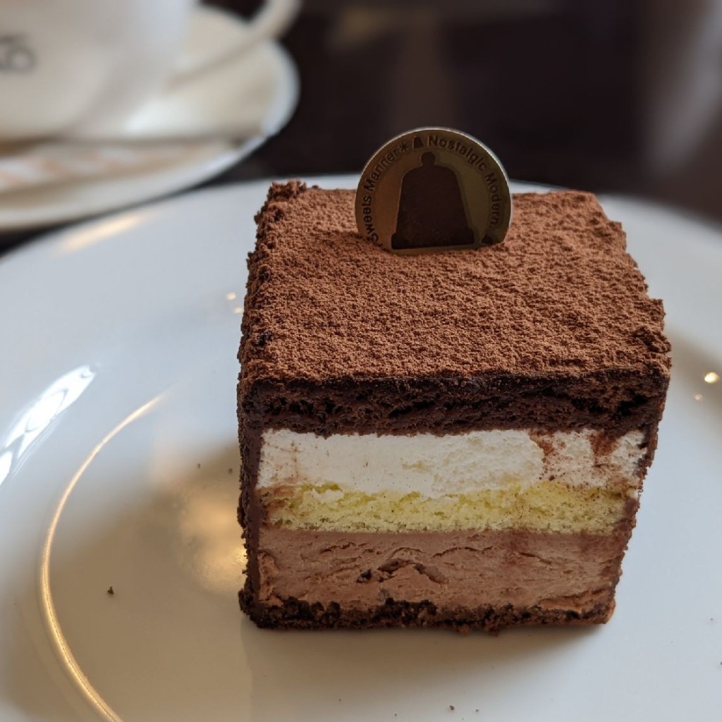 ユーザーが投稿したケーキセット ショコラショコラの写真 - 実際訪問したユーザーが直接撮影して投稿した堺町ケーキ小樽洋菓子舗ルタオ本店の写真