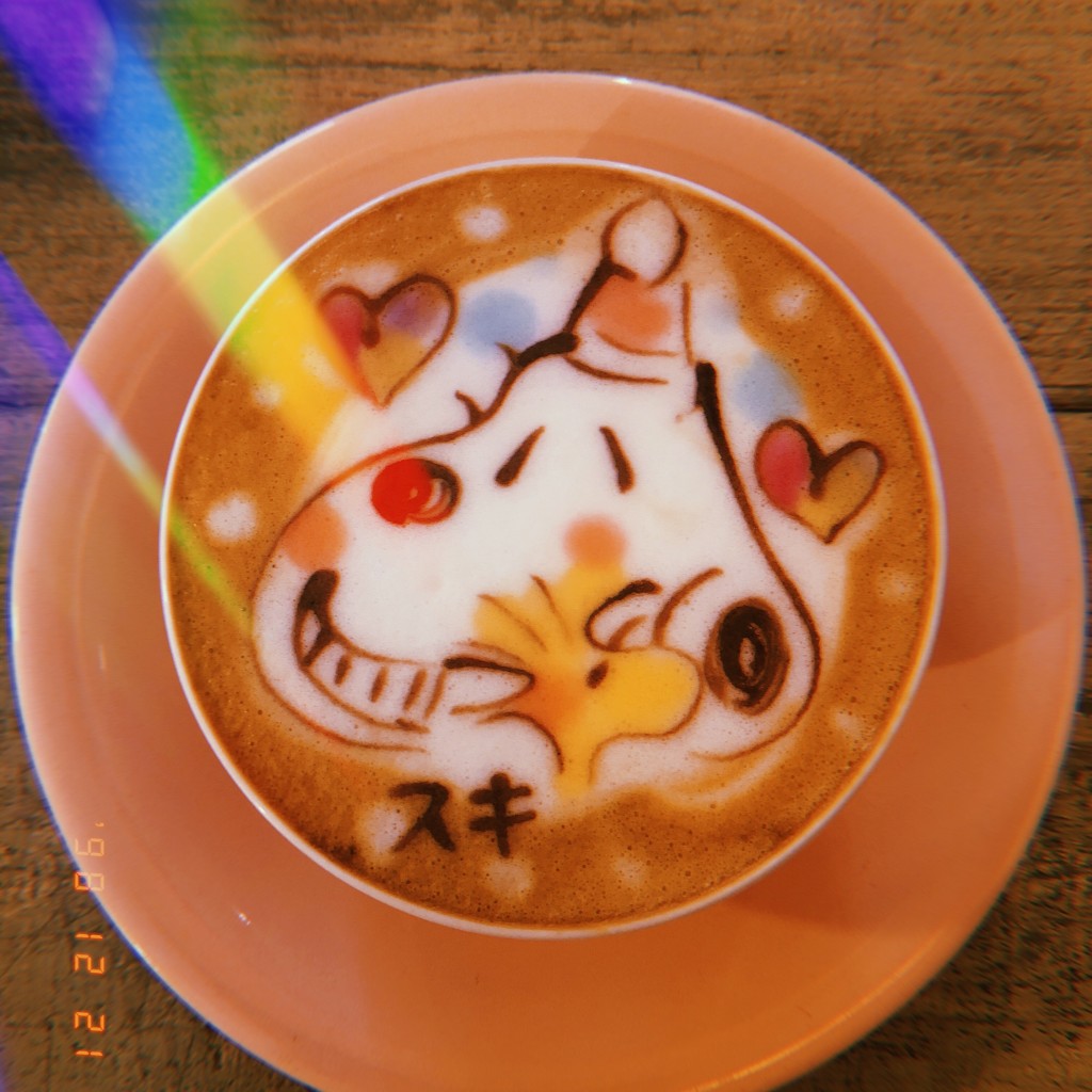 ユーザーが投稿したほうじ茶ラテの写真 - 実際訪問したユーザーが直接撮影して投稿した栗原西カフェLatte heart cafeの写真