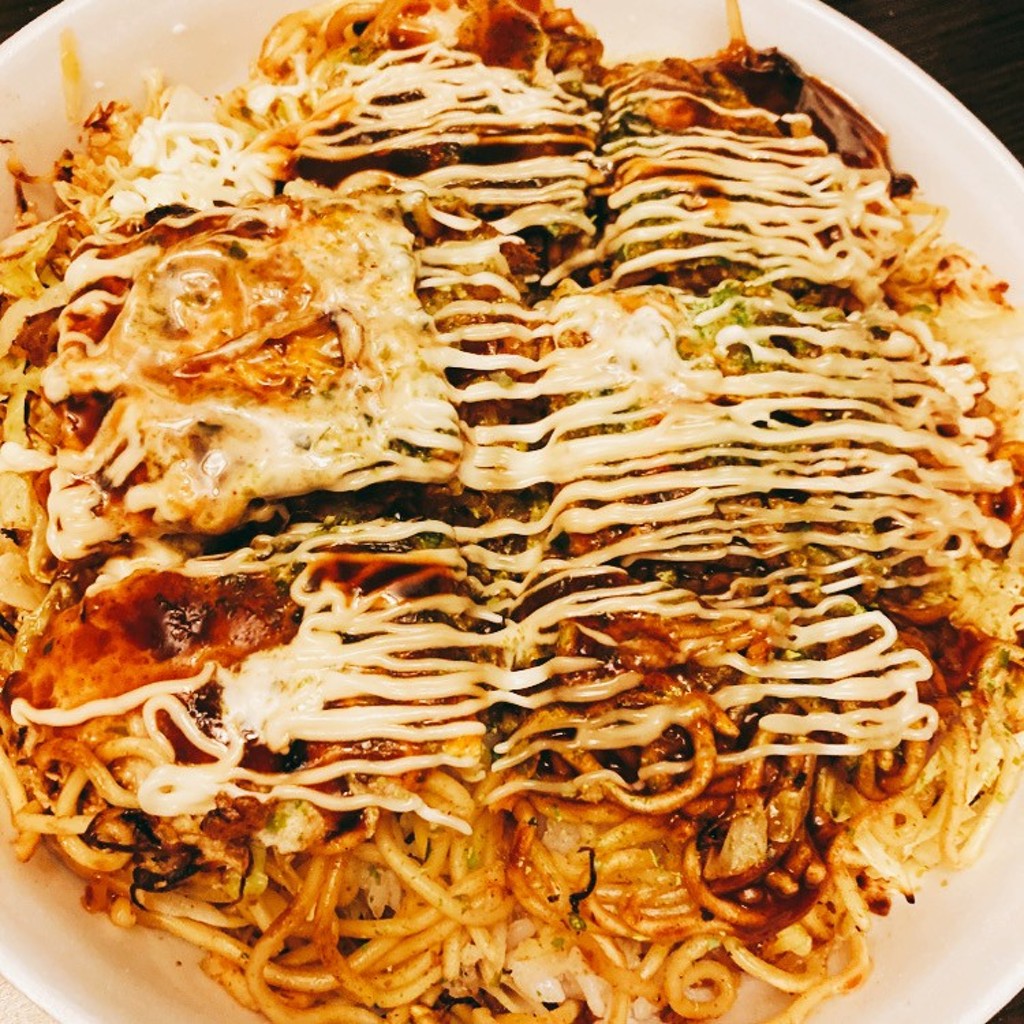 ユーザーが投稿した焼きそばライスの写真 - 実際訪問したユーザーが直接撮影して投稿した七隈お好み焼き広島お好み焼 ひらの 福岡店の写真