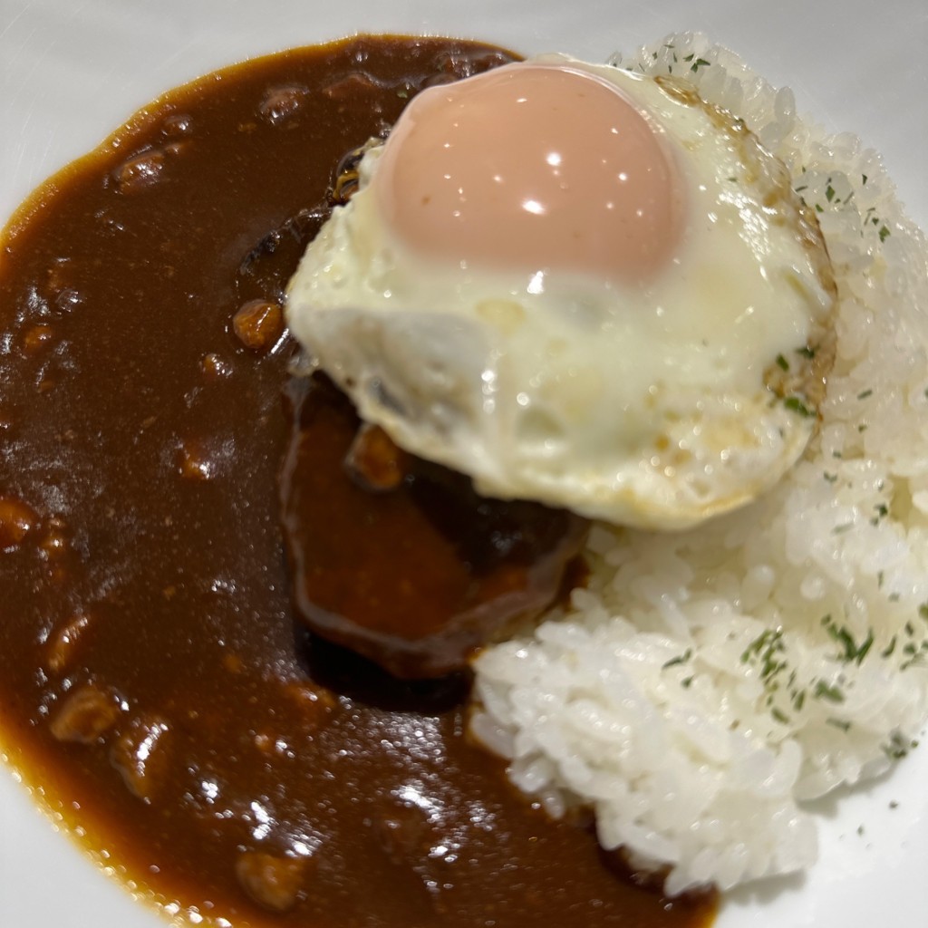 ユーザーが投稿したハンバーグカレーの写真 - 実際訪問したユーザーが直接撮影して投稿した戸崎町洋食ハンバーグ&オムライス マ・メゾン食堂 イオンモール岡崎の写真