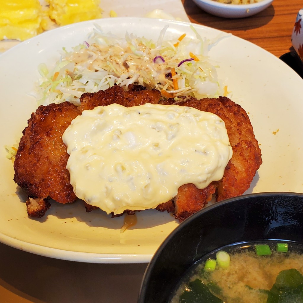 ユーザーが投稿したチキン南蛮定食の写真 - 実際訪問したユーザーが直接撮影して投稿した玉川定食屋やよい軒 三島玉川店の写真