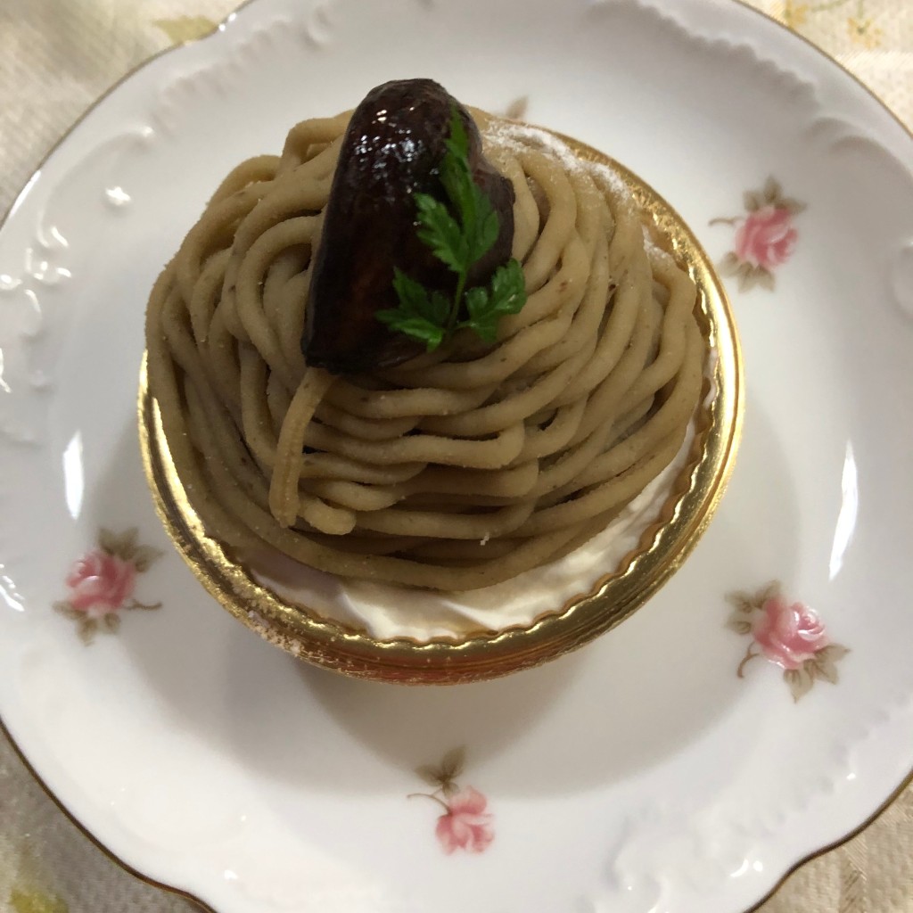 ユーザーが投稿したモンブランの写真 - 実際訪問したユーザーが直接撮影して投稿した神中町ケーキ手づくり菓子工房 ペルシュの写真
