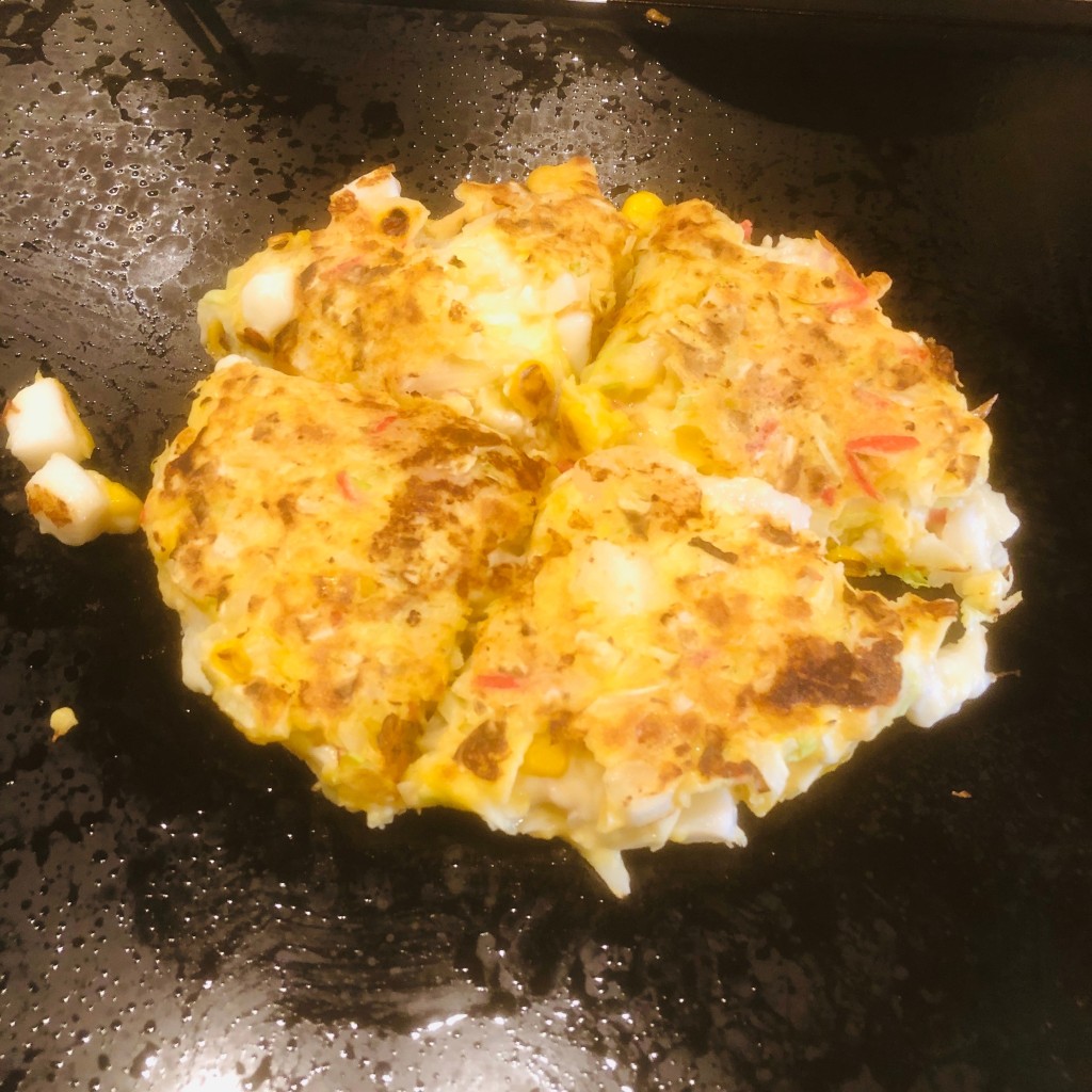 ユーザーが投稿したお好みグラタン焼きの写真 - 実際訪問したユーザーが直接撮影して投稿した菊野台お好み焼き竹とんぼの写真