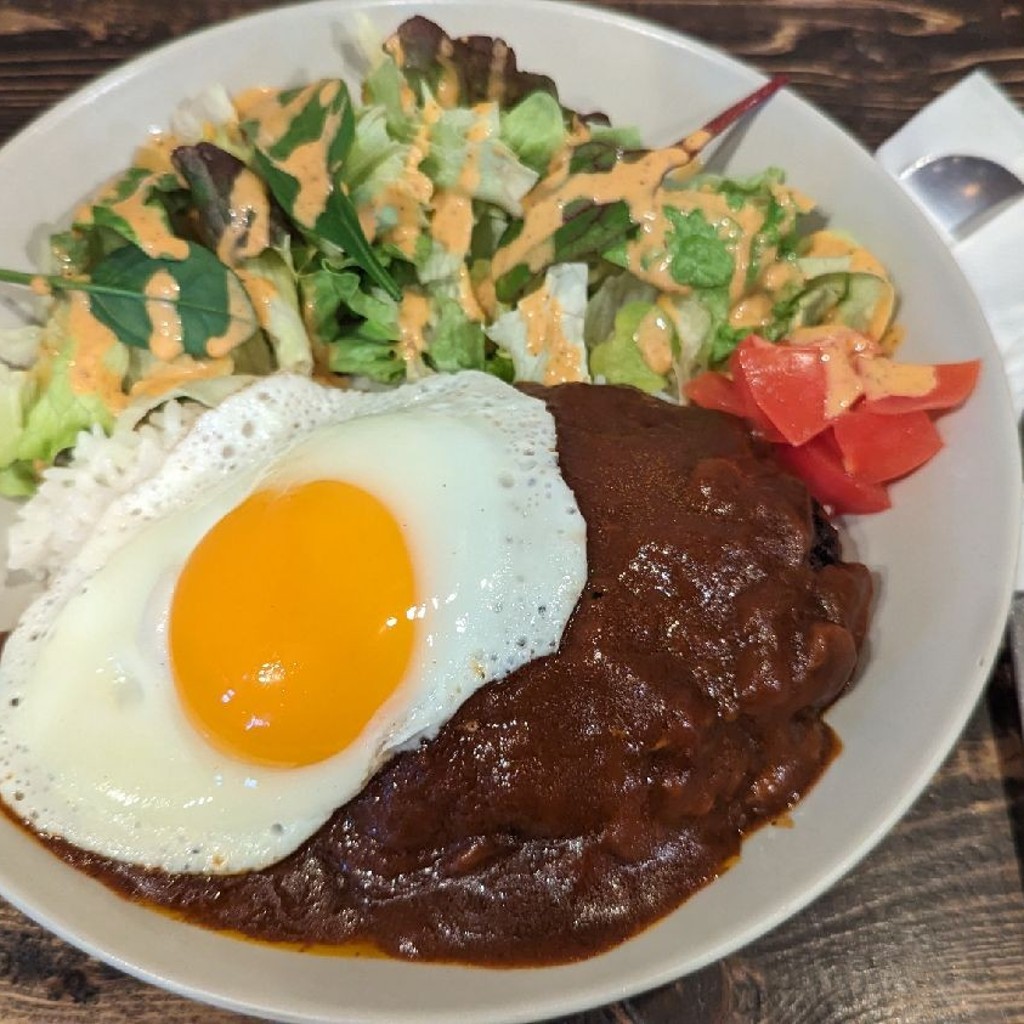 ユーザーが投稿したLoco Mocoの写真 - 実際訪問したユーザーが直接撮影して投稿した平和ハンバーガーTHE RISCOの写真