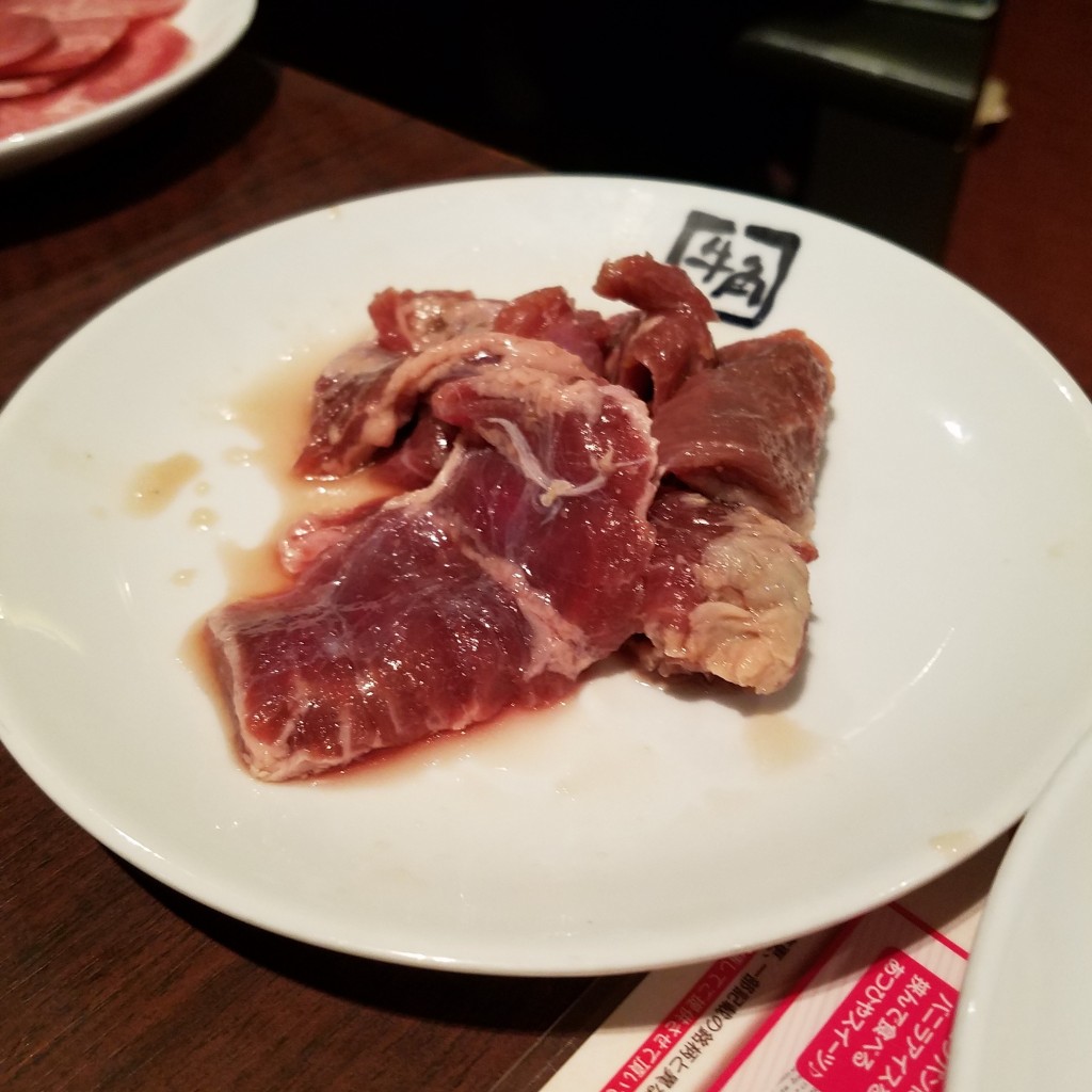 ユーザーが投稿した肉 ハラミ塩ダレの写真 - 実際訪問したユーザーが直接撮影して投稿した東青梅焼肉牛角 青梅店の写真