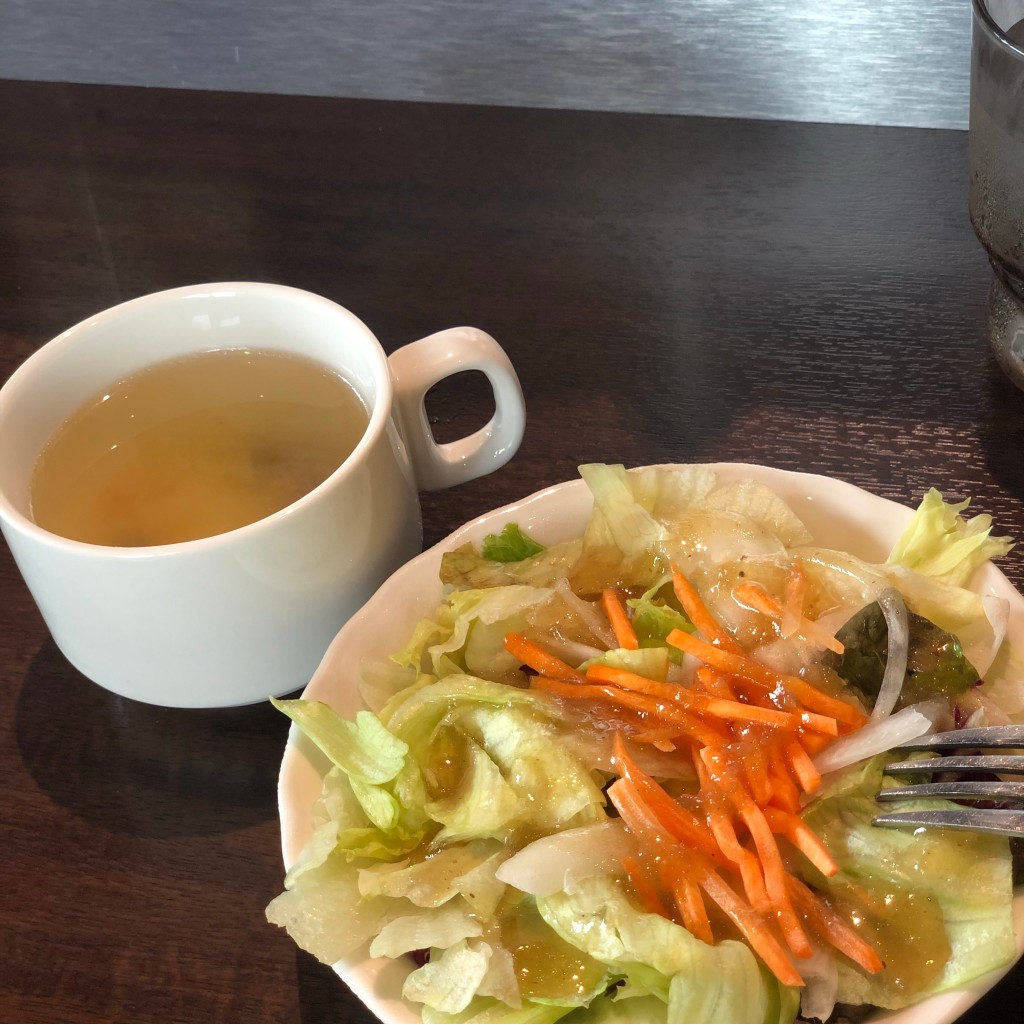 ユーザーが投稿したサラダ&スープの写真 - 実際訪問したユーザーが直接撮影して投稿した北谷ステーキいきなりステーキ 草加新田店の写真