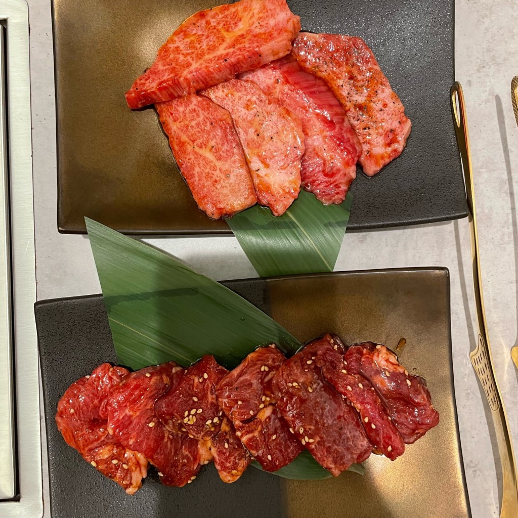 ユーザーが投稿した上カルビ定食の写真 - 実際訪問したユーザーが直接撮影して投稿した湯本焼肉焼肉ROCKの写真