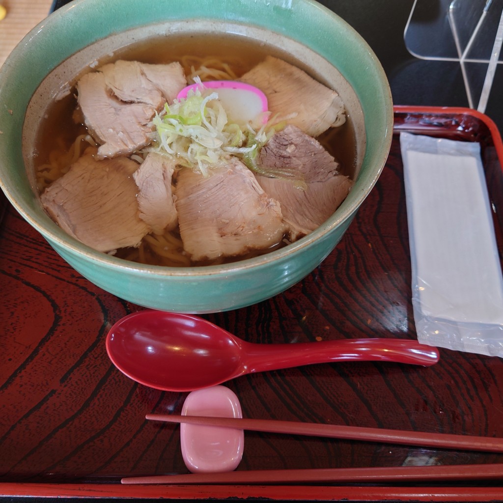 ユーザーが投稿した[麺]富山ポーク煮豚ラーメンの写真 - 実際訪問したユーザーが直接撮影して投稿した中ノ江定食屋レストランたんぽぽの写真