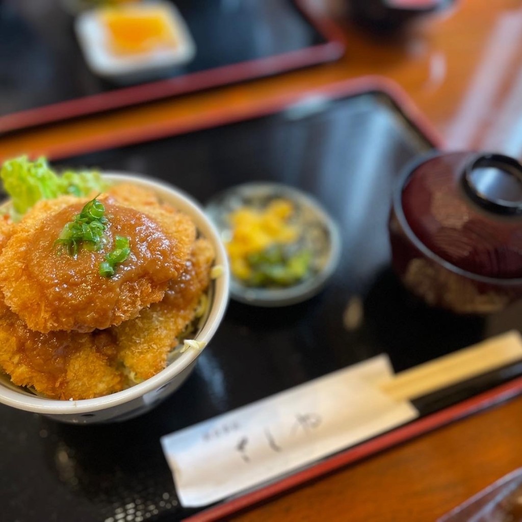 ユーザーが投稿したみそかつ丼の写真 - 実際訪問したユーザーが直接撮影して投稿した古田町天ぷらお食事処 さくやの写真