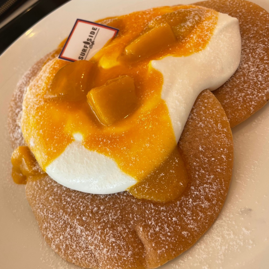 ユーザーが投稿したマンゴーパンケーキの写真 - 実際訪問したユーザーが直接撮影して投稿した西浦ハワイ料理SURF SIDE CAFEの写真