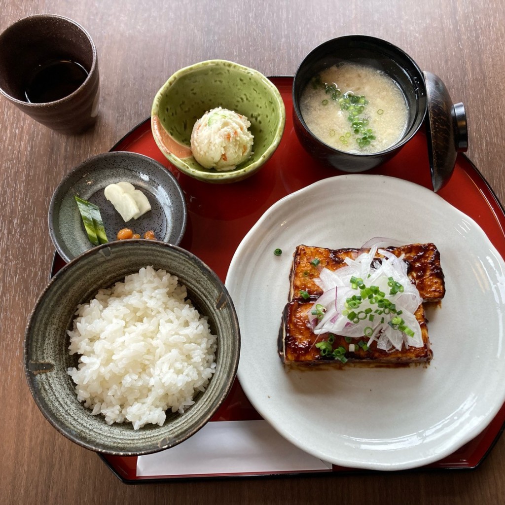 ユーザーが投稿した豆腐ステーキ膳の写真 - 実際訪問したユーザーが直接撮影して投稿した瀬戸豆腐料理とうふ 伝好の写真