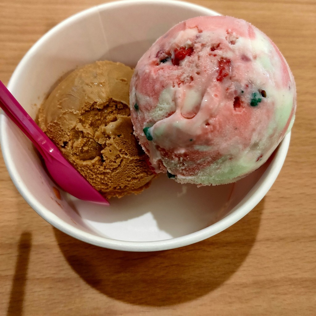 ユーザーが投稿したスモールダブルカップの写真 - 実際訪問したユーザーが直接撮影して投稿した西餅田アイスクリームサーティワンアイスクリーム イオンタウン姶良店の写真
