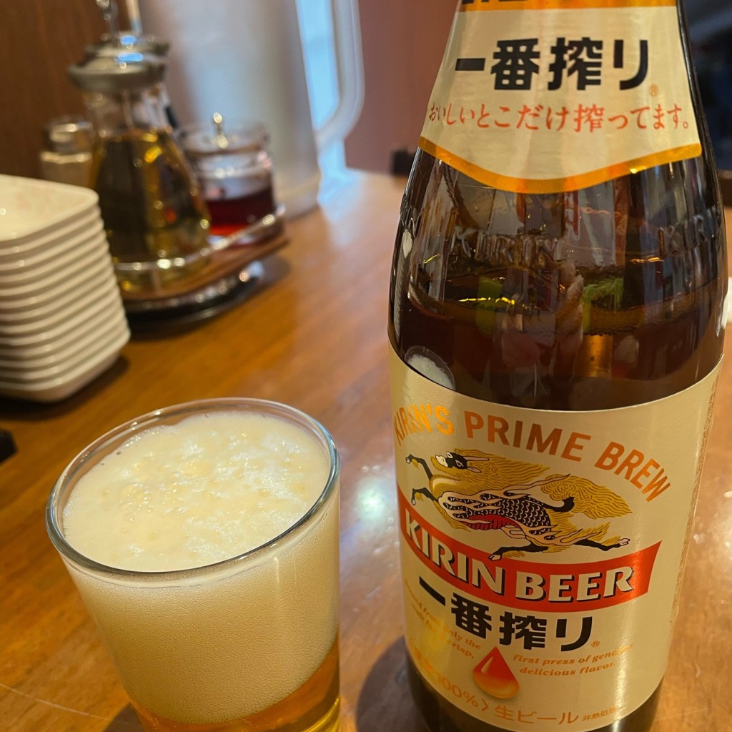 ユーザーが投稿した瓶ビール (キリン)の写真 - 実際訪問したユーザーが直接撮影して投稿した駅前通り餃子宇都宮餃子館 西口駅前中央店の写真